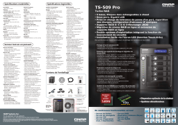 QNAP TS-509 PRO Fiche technique