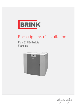 Brink Flair 325 Enthalpy Guide d'installation