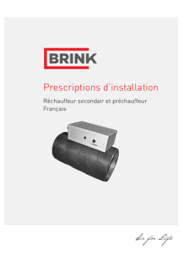 Brink Rechauffeur secondair et prechauffeur Guide d'installation