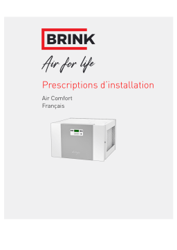 Brink AIR COMFORT Guide d'installation