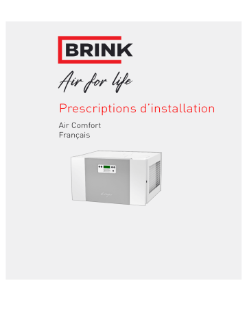 Brink AIR COMFORT Guide d'installation | Fixfr