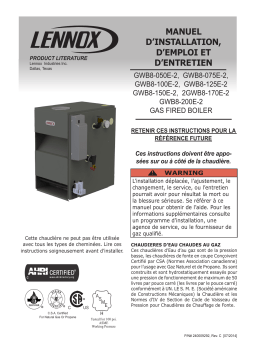 Lennox GWB8-050/200E Boilers Guide d'installation
