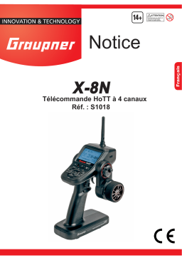 GRAUPNER X-8N (S1018) RADIO TRANSMITTER Manuel du propriétaire