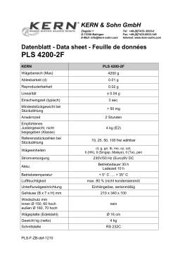 KERN PLS 4200-2F-C Mode d'emploi