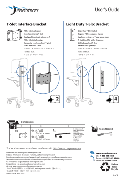 Ergotron 60-587-207 Interface Bracket Kit Installation manuel