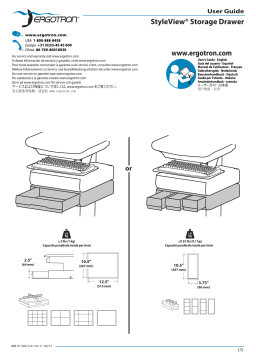 Ergotron 97-723 SV Supplemental Storage Drawer, Single Installation manuel