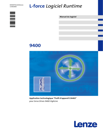 Lenze TA 9400 CiA402 Device Profile Manuel utilisateur | Fixfr