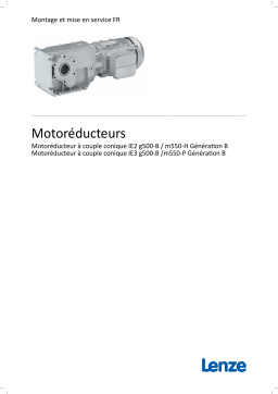 Lenze g500-B bevel gearbox Manuel utilisateur
