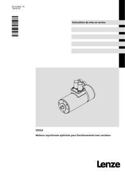 Lenze SDSGA asynchronous servo motor Mode d'emploi