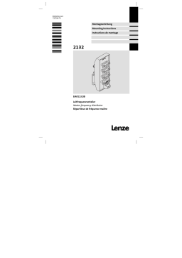 Lenze EMF2132IB Master frequency distributor Manuel utilisateur