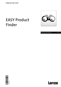 Lenze EASY Product Finder Manuel utilisateur