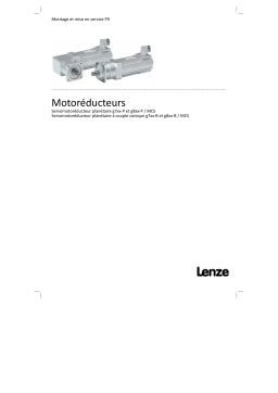 Lenze g8x0-B geared servo motor Manuel utilisateur