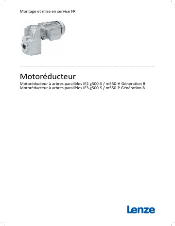 m550-H | g500-S | Lenze m550-P three-phase AC motor Manuel utilisateur | Fixfr