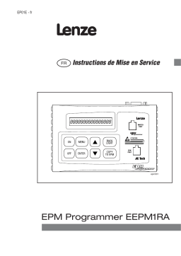 Lenze EPM Programmer EEPM1RA Mode d'emploi