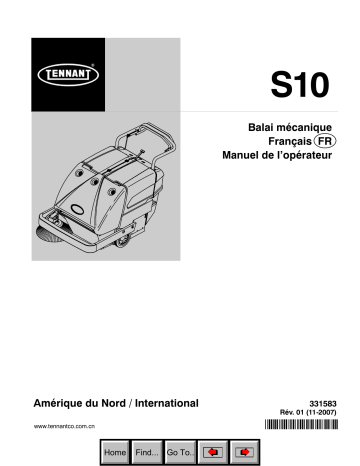 Tennant M-S10 Mode d'emploi | Fixfr