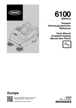 Tennant M-6100 Manuel utilisateur