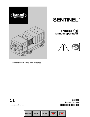 Tennant M-SENTINEL Mode d'emploi | Fixfr