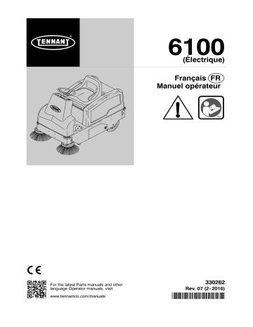 Tennant M-6100 Mode d'emploi | Fixfr