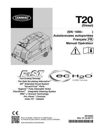 Tennant M-T20 Mode d'emploi | Fixfr