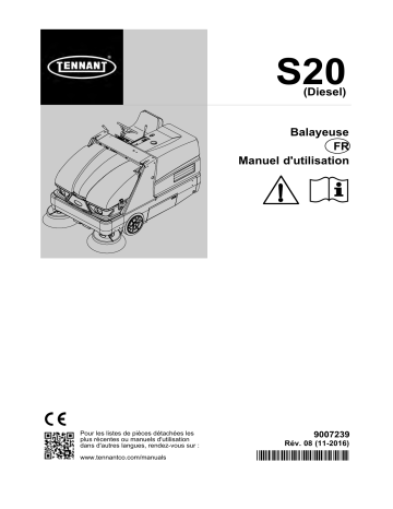 Tennant M-S20 Mode d'emploi | Fixfr