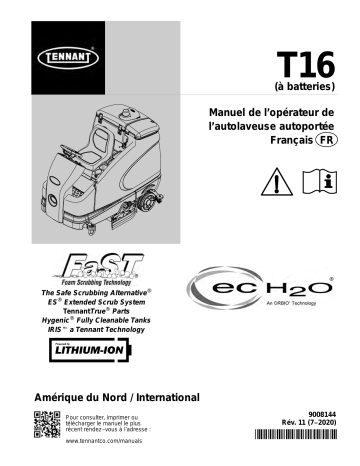 Tennant M-T16 Mode d'emploi | Fixfr