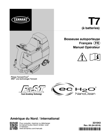 Tennant M-T7 Mode d'emploi | Fixfr