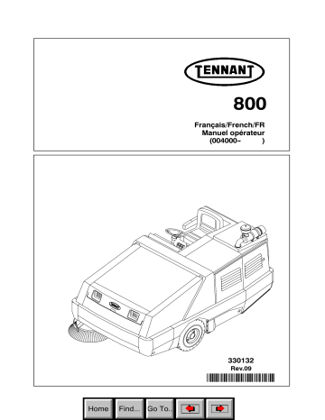 Tennant M-800 Mode d'emploi | Fixfr