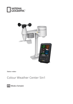 National Geographic 9080500 256-color and RC weather center 5-in-1 Manuel du propriétaire