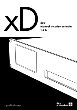 D&B 40D Manuel utilisateur