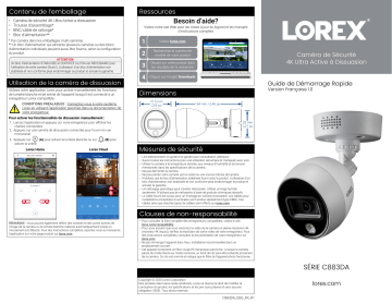 Lorex 4KAD88-1T DEAL OF THE DAY! 4K Ultra HD Security System Guide de démarrage rapide | Fixfr
