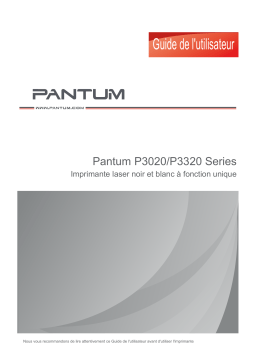 Pantum P3020D Mode d'emploi