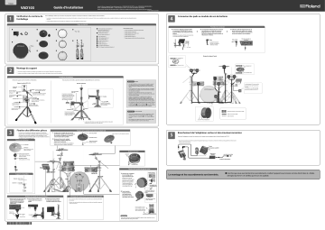 Roland VAD103 V-Drums Acoustic Design Guide d'installation | Fixfr