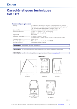 Extron SMB 111T spécification