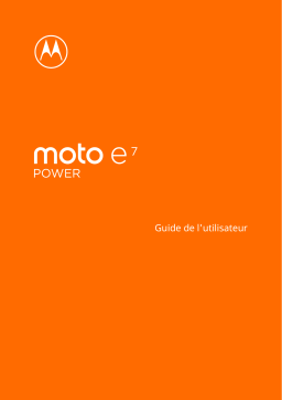 Motorola Moto E7 Power Manuel utilisateur