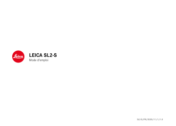 Leica SL2-S Manuel utilisateur | Fixfr