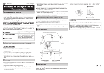 Shimano SW-RS801 Satellite Shifter Manuel utilisateur | Fixfr