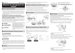 Shimano SL-S503 Levier de changement de vitesse Manuel utilisateur