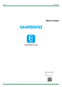 Shimano E-TUBE PROJECT Cyclist Application Manuel utilisateur