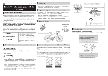 Shimano SL-S7000 Levier de changement de vitesse Manuel utilisateur | Fixfr