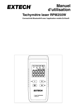 Extech Instruments RPM250W Laser Tachometer Manuel utilisateur