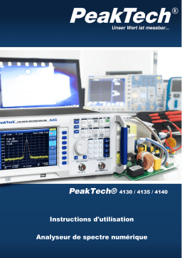 PeakTech P 4135 2,2 GHz spectrum analyzer Manuel du propriétaire