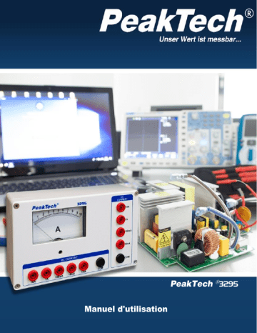 PeakTech P 3295 Analog ammeter Manuel du propriétaire | Fixfr