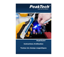 PeakTech P 1010 Non-contact magnetic field tester Manuel du propriétaire