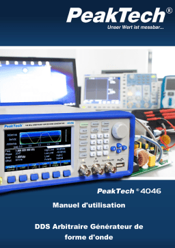 PeakTech P 4046 2CH arbitrary waveform generator, 1 μHz -160 MHz Manuel du propriétaire