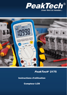 PeakTech P 2175 LCR-Meter, 11000 Counts, 20H, 110 mF, 20 MΩ Manuel du propriétaire