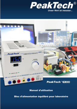 PeakTech 6300 Alimentation : Manuel d'utilisation + IA