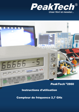 PeakTech P 2860 Universal frequency counter / 2.7 GHz Manuel du propriétaire