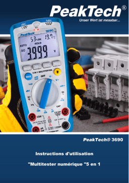 PeakTech P 3690 4000 counts multimeter, environmental measurements Manuel du propriétaire