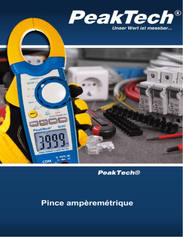 P 1640                        | PeakTech P 1640 TrueRMS power current clamp 1000 A AC/DC Manuel du propriétaire | Fixfr