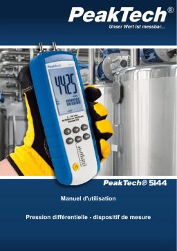 PeakTech P 5144 Differential pressure Meter 0...200 mbar Manuel du propriétaire